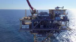 Williams' Norphlet deepwater gathering pipeline system is delivering gas into its Transco system at the Main Pass 261A junction platform.