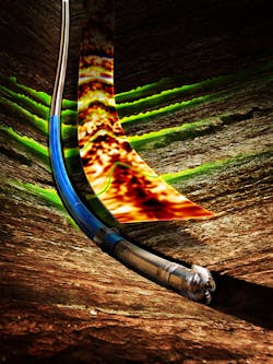 The BitSub provides inclination, azimuthal gamma ray, RPM, and vibration data measured 16 in. above the bit. The BitSub provides inclination, azimuthal gamma ray, RPM, and vibration data measured 16 in. above the bit.