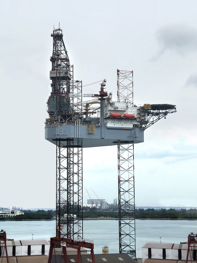 Keppel FELS has delivered the jackup ENSCO 123 to Ensco Rowan plc, a harsh environment rig that will work initially in the UK North Sea.