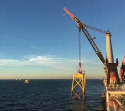 The Aegir will transport and install 111 turbine foundations and two substations for the Greater Changhua 1 and 2a wind farms offshore Taiwan.