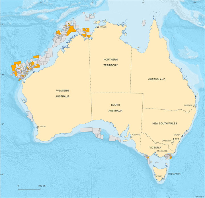 The 2019 offshore petroleum exploration acreage release features 64 areas.