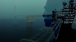 The Sleipner platform in the North Sea.