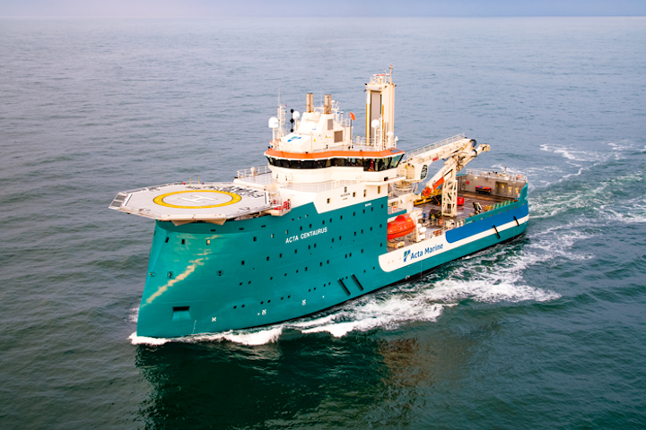 Ulstein Verft delivered the Acta Centaurus in April 2019.