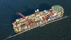 In the Bay of Greifswald, two pipeline ends are connected on the pipelay barge Castoro 10 in a procedure known as above-water tie-in. In the Bay of Greifswald, two pipeline ends are connected on the pipelay barge Castoro 10 in a procedure known as above-water tie-in.