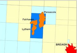 License P2252 in the UK southern North Sea. License P2252 in the UK southern North Sea.