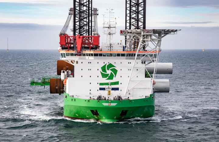 The scope includes the design, fabrication, and installation of the steel foundations for the Saint-Nazaire offshore wind farm in France.