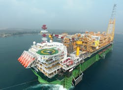 CNOOC holds 45% working interest in the Total-operated Egina oil field offshore Nigeria. CNOOC holds 45% working interest in the Total-operated Egina oil field offshore Nigeria.