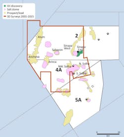 Discovery, prospects, and leads offshore Guinea-Bissau. Discovery, prospects, and leads offshore Guinea-Bissau.