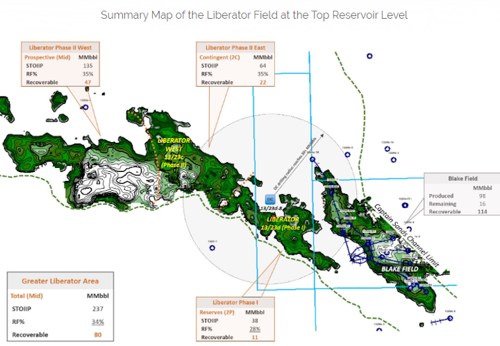 The Greater Liberator Area in the UK central North Sea.