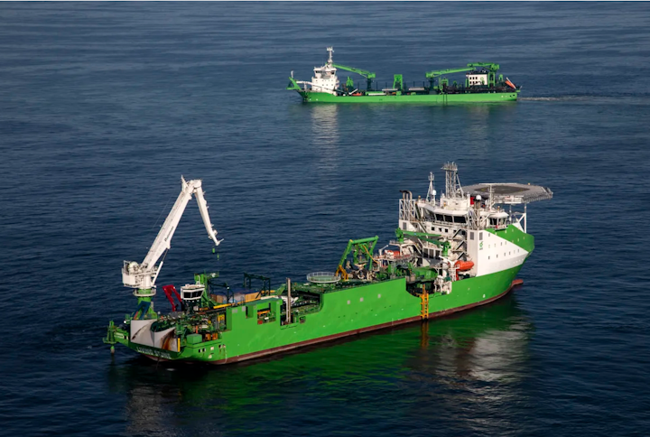 The company deployed the Living Stone and Bonny River for Elia’s modular offshore grid project offshore Belgium.