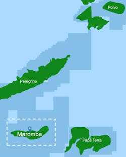 The Maromba field is near the Polvo, Peregrino, and Papa Terra fields offshore Brazil.