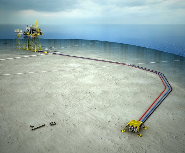 The Oda field features a four-slot seabed template with two production wells and one water injection well, tied back to the Aker BP-operated Ula platform in the Norwegian North Sea.