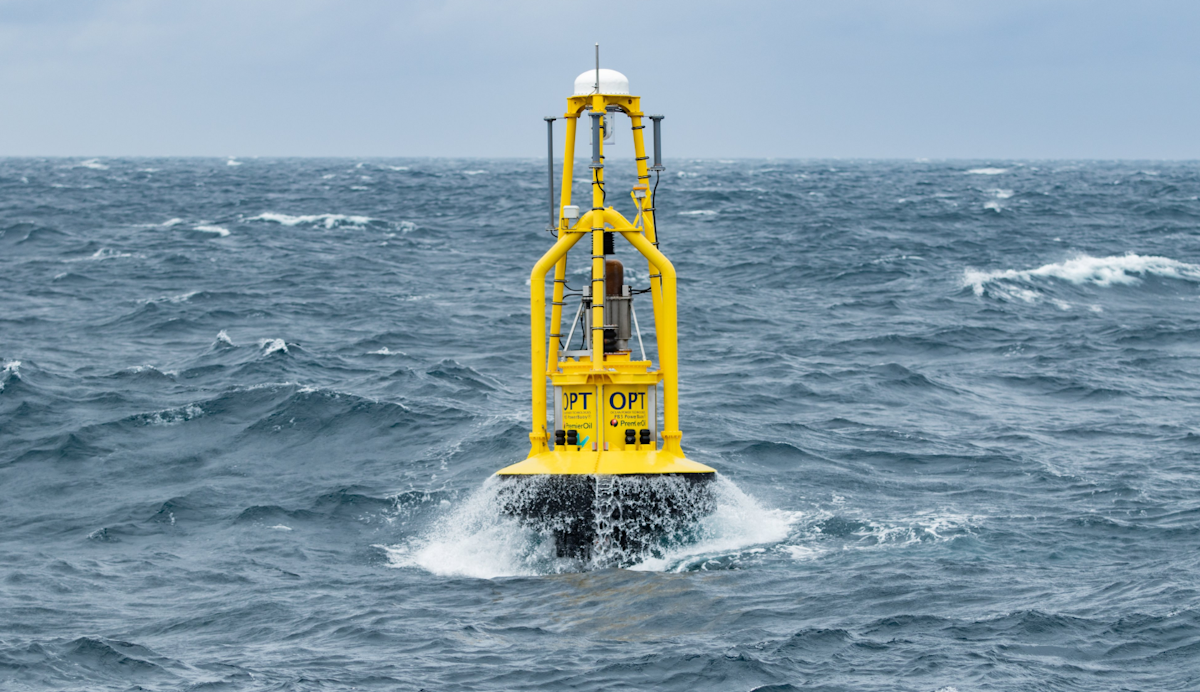 Wave Energy Powered Buoy Deployed At North Sea Huntington Field Offshore 5748