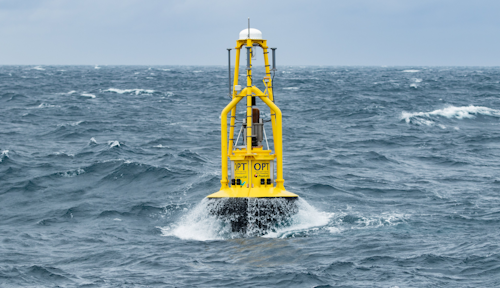 The PB3 PowerBuoy at Premier Oil’s Huntington field in the UK central North Sea.
