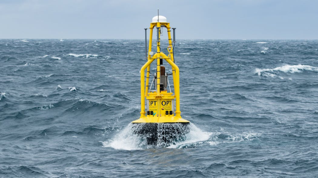 The PB3 PowerBuoy at Premier Oil&rsquo;s Huntington field in the UK central North Sea.