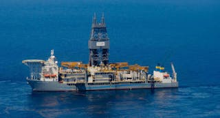 The ultra-deepwater drillship Pacific Santa Ana