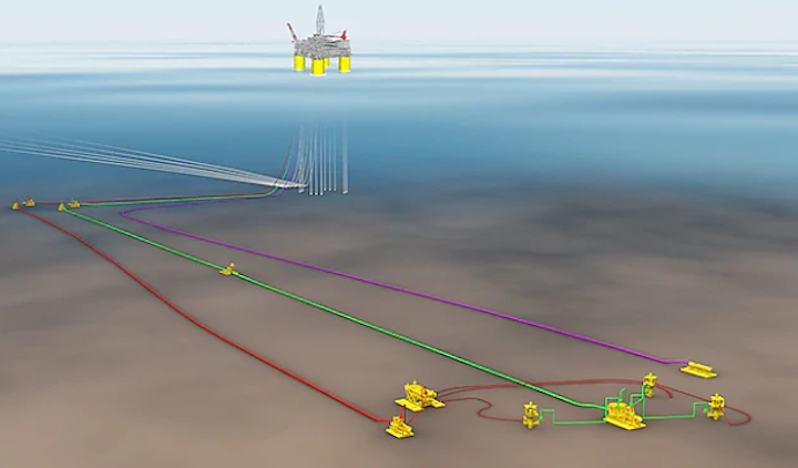 PowerNap subsea tieback layout.