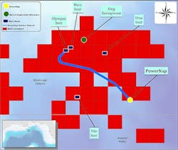 PowerNap is in the Mississippi Canyon area of the deepwater Gulf of Mexico. PowerNap is in the Mississippi Canyon area of the deepwater Gulf of Mexico.