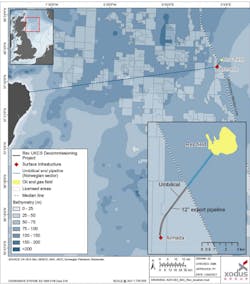 The Rev field was developed via a subsea template and three gas production wells tied to the Armada field on the UK side of the North Sea median line. The Rev field was developed via a subsea template and three gas production wells tied to the Armada field on the UK side of the North Sea median line.