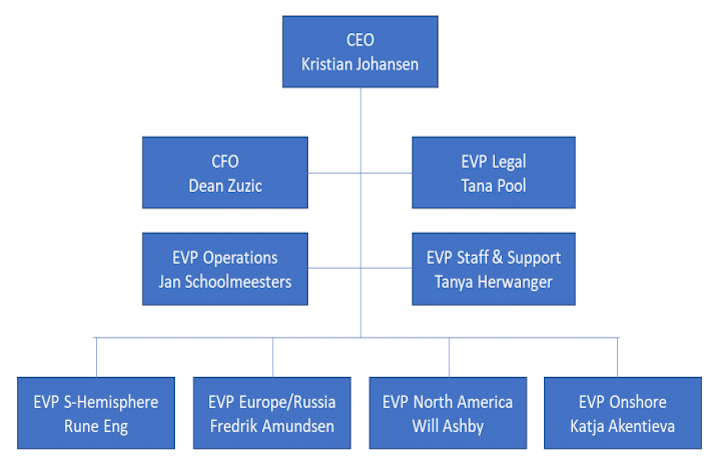 The TGS Executive Team is led by CEO Kristian Johansen.