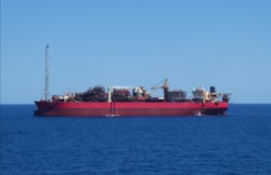 The Greater Enfield project develops the Laverda Canyon, Norton over Laverda, and Cimatti oil accumulations through a 31-km (19-mi) subsea tieback to the Ngujima-Yin FPSO, located over the Vincent field. The Greater Enfield project develops the Laverda Canyon, Norton over Laverda, and Cimatti oil accumulations through a 31-km (19-mi) subsea tieback to the Ngujima-Yin FPSO, located over the Vincent field.