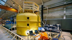 NOV is advancing the Subsea Storage Unit solution, which it says enables storage of crude oil, chemicals and produced water on the subsea floor. NOV is advancing the Subsea Storage Unit solution, which it says enables storage of crude oil, chemicals and produced water on the subsea floor.