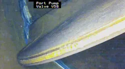 In-situ valve inspection.