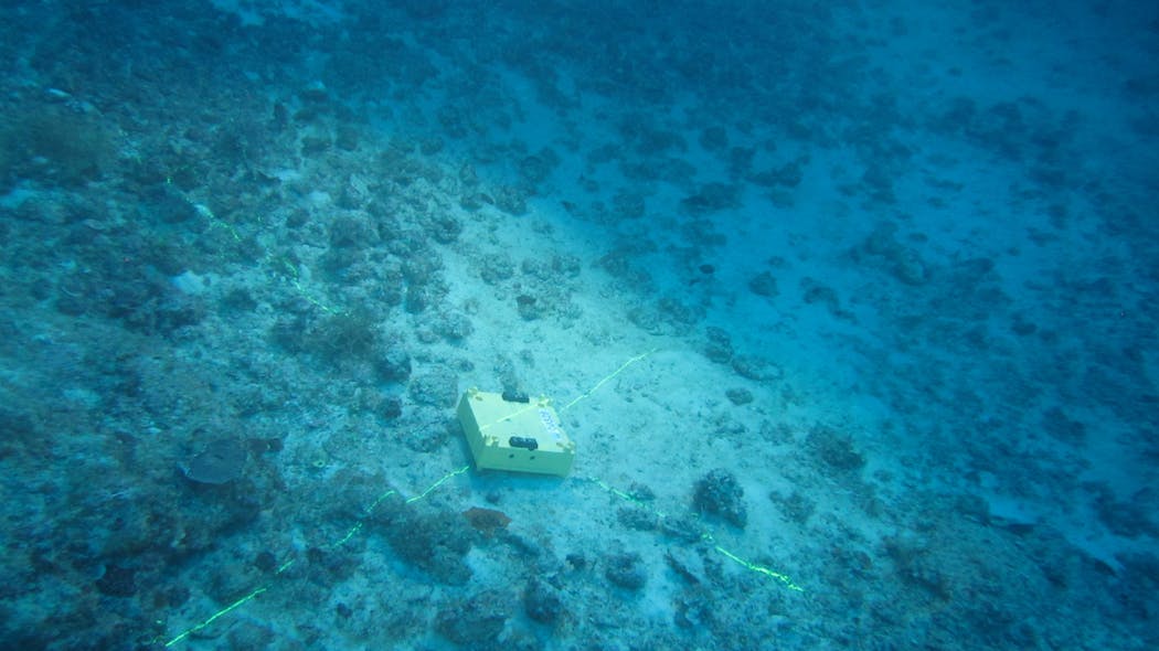 A Manta node deployed in the Red Sea as part of the S-79 project for Saudi Aramco.