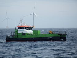 The Green Storm is a Damen-built 2610 Twin Axe vessel.