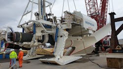 The Advanced Multi-Pass Plough 1500 is designed for pre-cut and post-lay ploughing of large diameter pipelines/trunklines and flowlines in multiple soil types. The Advanced Multi-Pass Plough 1500 is designed for pre-cut and post-lay ploughing of large diameter pipelines/trunklines and flowlines in multiple soil types.