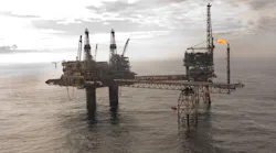 The Beryl Alpha platform in the UK central North Sea.