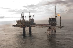 The Beryl Alpha platform in the UK central North Sea. The Beryl Alpha platform in the UK central North Sea.
