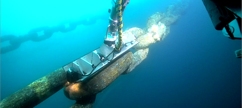 Optical chain measurement system collecting data.