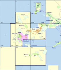 The Pilot field is in block 21/27a in the UK central North Sea. The Pilot field is in block 21/27a in the UK central North Sea.