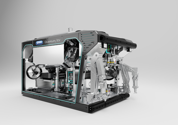 Quantum EV is an electric work class ROV.