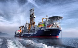 The drillship Stena Forth will drill the Oak-1x and Afina-1x exploration wells for Springfield Exploration and Production offshore Ghana. The drillship Stena Forth will drill the Oak-1x and Afina-1x exploration wells for Springfield Exploration and Production offshore Ghana.
