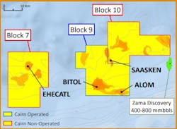 The jackup Maersk Developer will drill the Alom and Bitol prospects on block 9 offshore Mexico in the Sureste basin.