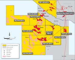 Permits in the Otway basin offshore Victoria. Permits in the Otway basin offshore Victoria.
