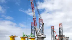 The first monopiles and transition pieces for the SeaMade offshore wind farm are being loaded onto the installation vessel Innovation at SIF’s Maasvlakte terminal in Rotterdam.