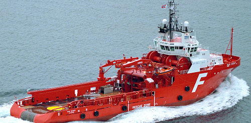 The anchor handler tug supply vessel Far Scout is under contract to Petrobras.