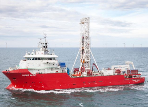 The geotechnical drilling vessel Fugro Scout will be used for the multi-year contract with Germany’s Federal Maritime and Hydrographic Agency.