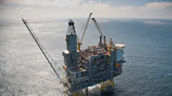 The Grane platform in the Norwegian North Sea.