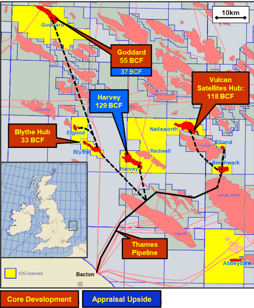 North Sea Oil And Gas Fields Map