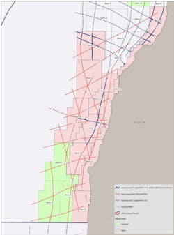 NamibeSPAN will cover the little explored Namibe basin offshore southern Angola. NamibeSPAN will cover the little explored Namibe basin offshore southern Angola.