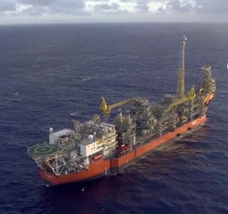 The FPSO Pioneiro de Libra is producing oil under an extended test on the Mero field in the deepwater Libra block in the Santos basin.