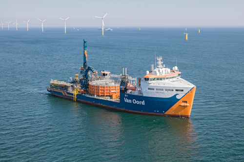 The cable-lay vessel Nexus will install 111 inter array cables and three export cables at the Greater Changhua 1 and 2a wind farms offshore Taiwan.