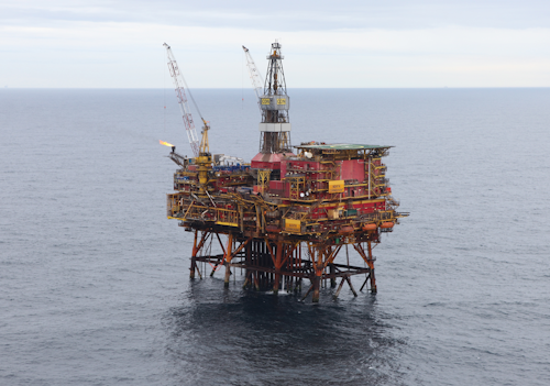 The North Cormorant platform in the UK North Sea.