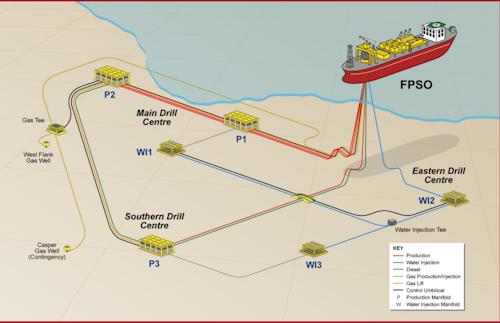 Sea Lion field layout.