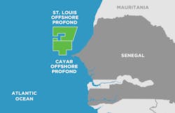 The Cayar Offshore Profond block in Senegal. The Cayar Offshore Profond block in Senegal.