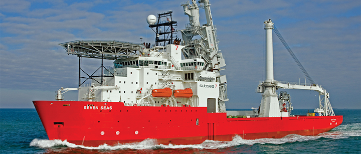 The Seven Seas is a construction/flex-lay vessel capable of operating in water depths up to 3,000 m.